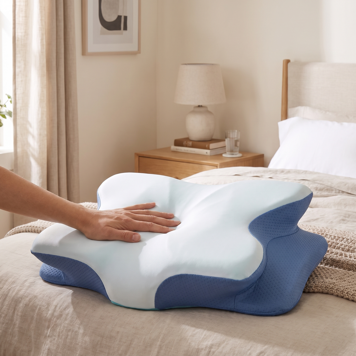 Hand on the cool-touch case